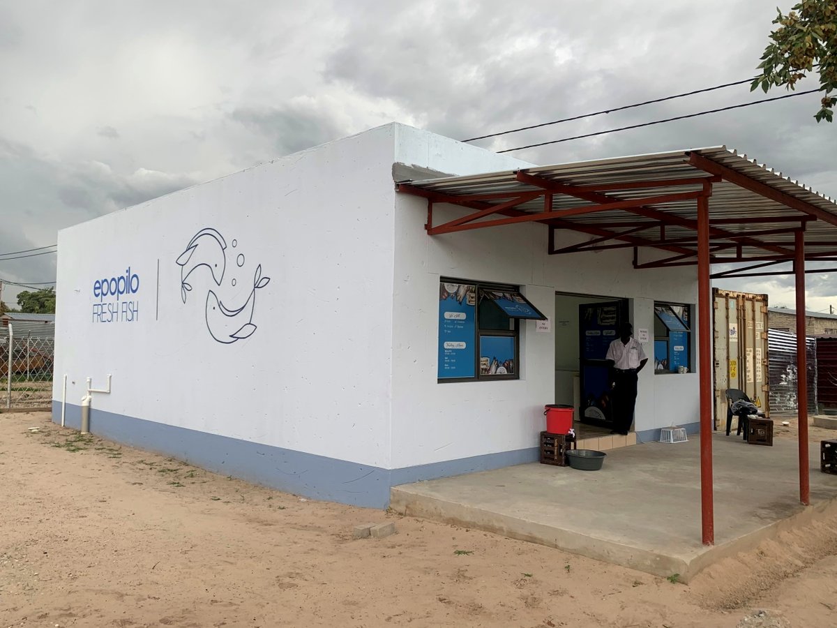 Epopilo Fresh Fish shop in Eenhana, completed and branded
